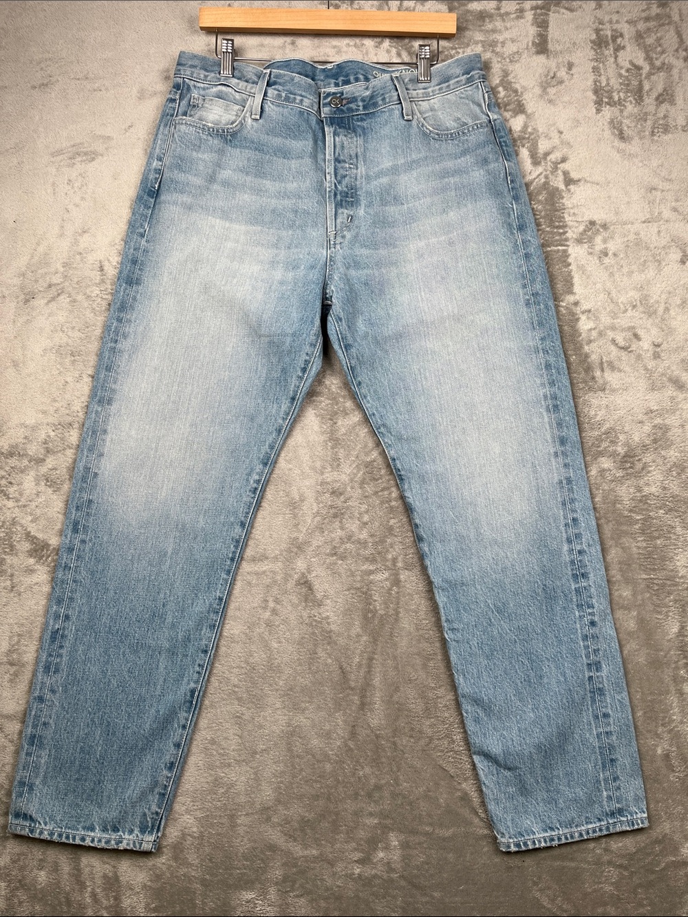 NEW Outerknown 31, Generation Slim Selvedge 100% Organic Cotton Fly Button Jeans